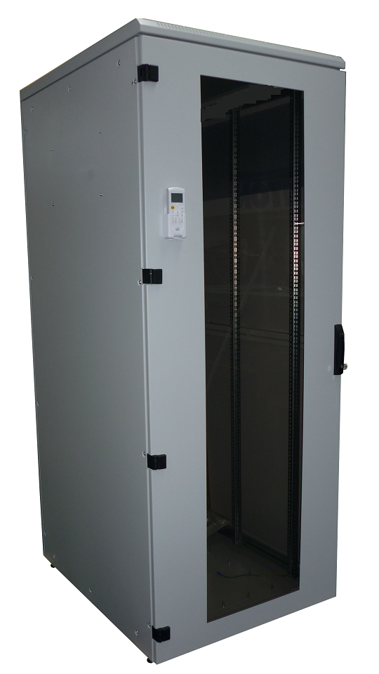 Lärmgedämmter Schrank mit integrierter Split- Klimaanlage